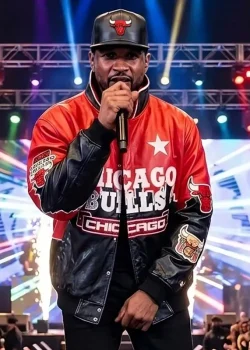 R&B Tour 2026 Usher Chicago Bulls Leather Jacket
