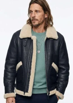 Ransom Canyon S02 Ben Robson Shearling Leather Jacket