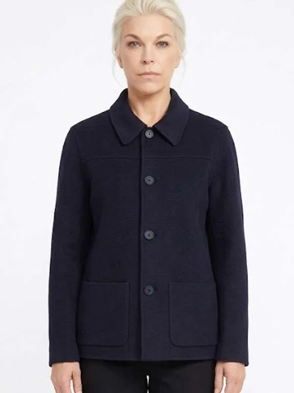 TV Series Ride or Die 2026 Judith Navy Blue Wool Jacket