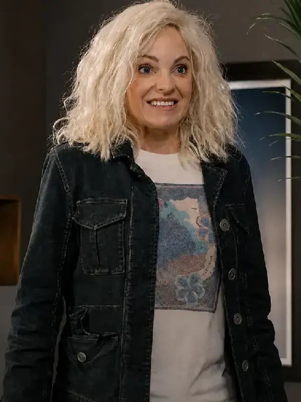 Anna Faris Scary Movie 2026 Cindy Black Denim Jacket