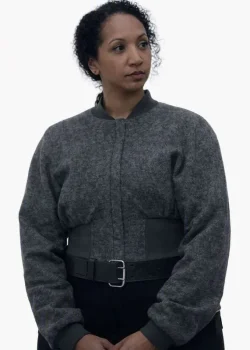 Silo 2026 Alexandria Riley Grey Bomber Jacket