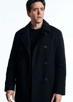 Silo 2026 Ashley Zukerman Black Wool Coat