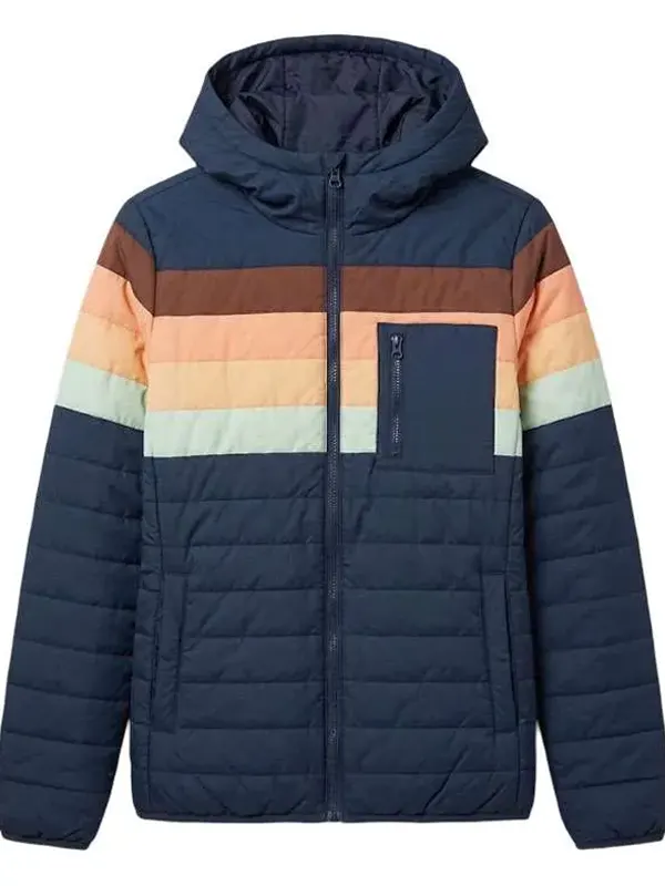 Last Seen 2026 Tommy Brenton Striped Puffer Jacket