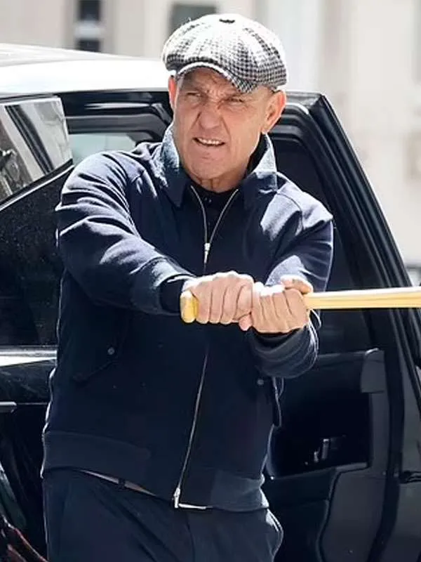 Vinnie Jones TV Series The Gentlemen 2026 Geoff Seacombe Blue Bomber Jacket