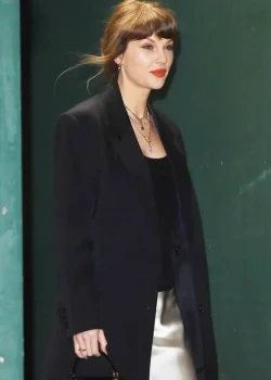 Taylor Swift NYC 2026 Black Long Coat