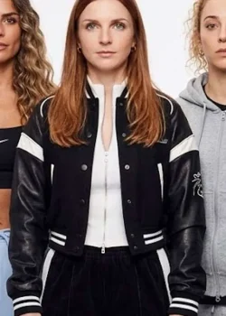 Ted Lasso S04 Lizzie Davis Black Varsity Jacket