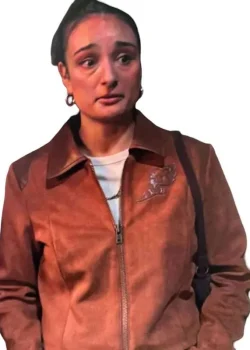 Ted Lasso S04 Margy El Sherif Brown Suede Jacket