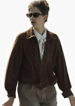 The Gentlemen S02 Benedetta Porcaroli Brown Suede Jacket
