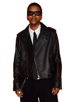 Courtney Williams 2026 WNBA Draft Black Leather Jacket