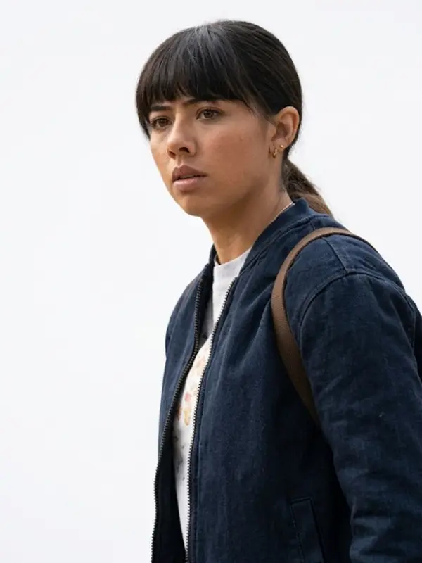 Hive 2026 Xochitl Gomez Blue Bomber Jacket