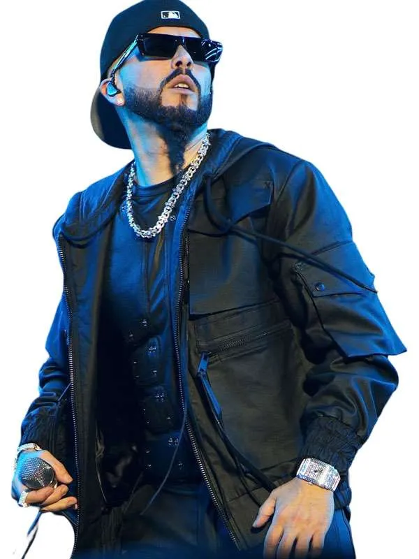 Venezuela Benefit Concert 2026 Yandel Black Hooded Jacket