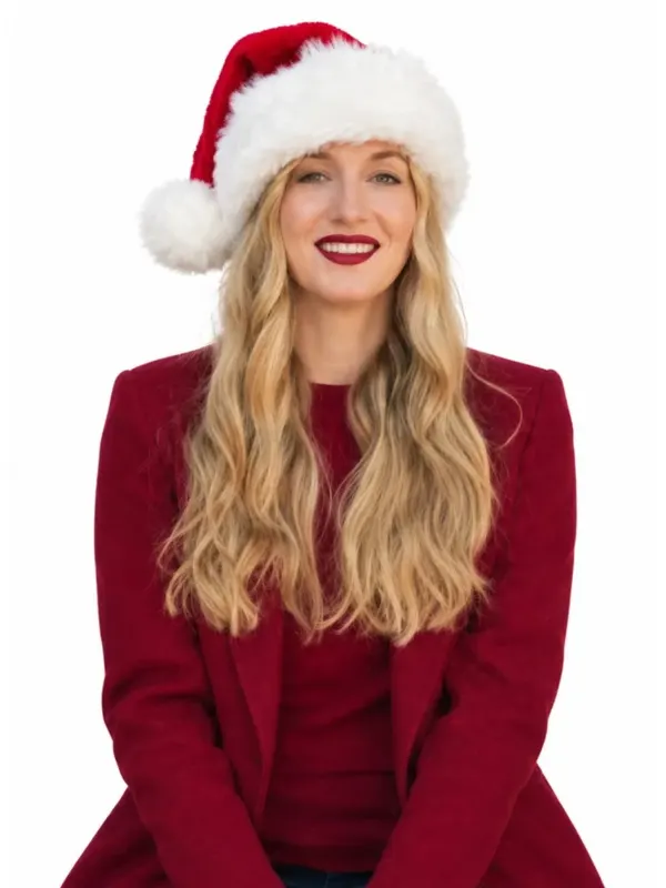 A Very Merry Breakup Lydia Burgundy Blazer