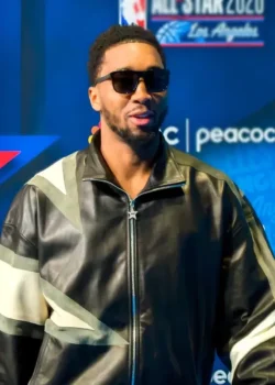 All Star 2026 Donovan Mitchell Leather Jacket