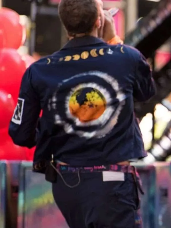 Chris Martin Coldplay Concert Blue Cotton Jacket