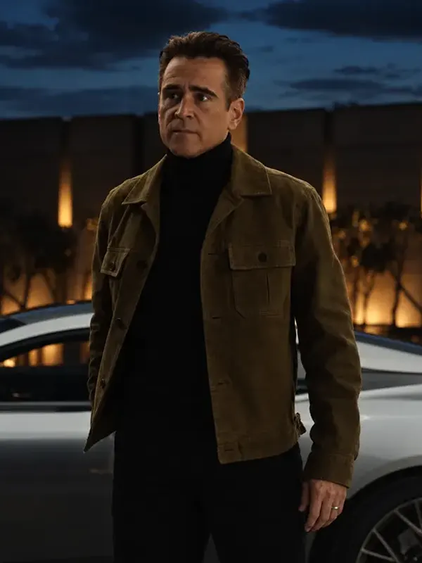 Patient Zero 2026 Colin Farrell Brown Jacket