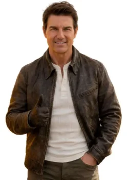 Digger 2026 Tom Cruise Brown Leather Jacket