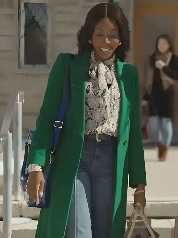 Claudia Hamilton Fake Yourself A Merry Little Christmas 2025 Roxy Green Wool Coat