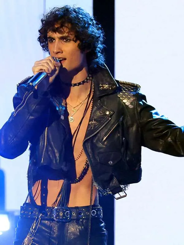 George Michael MTV VMA 2026 Cropped Leather Jacket