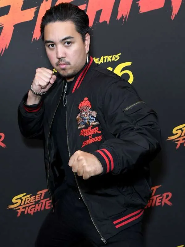 Street Fighter Gio Contreras Black Bomber Jacket