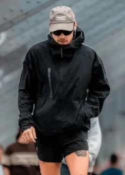 Harry Styles NYC 2026 Black Windbreaker Jacket