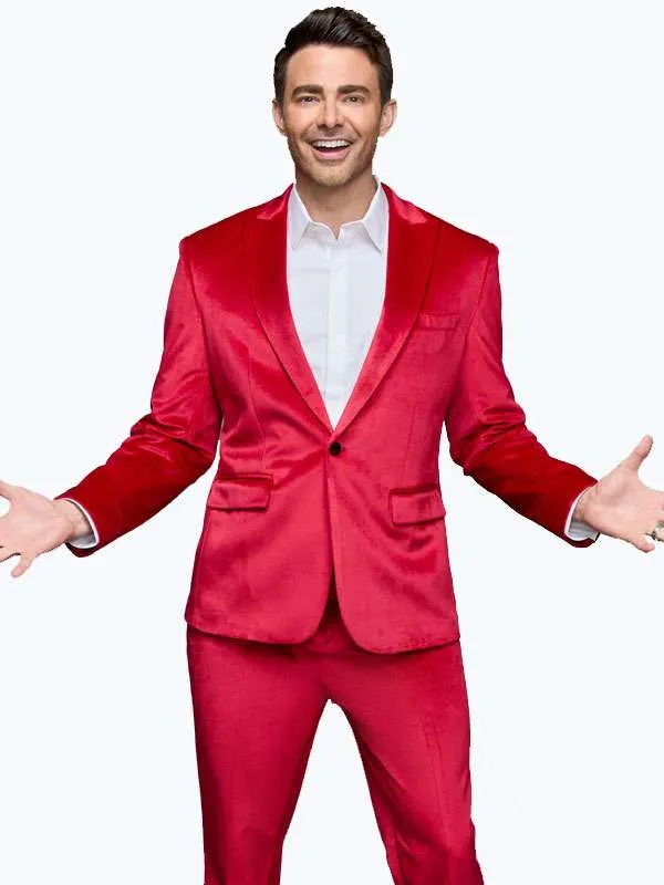 Finding Mr Christmas Jonathan Bennett Red Suit