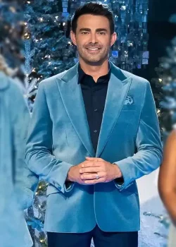 Jonathan Bennett Finding Mr Christmas S02 Velvet Blazer