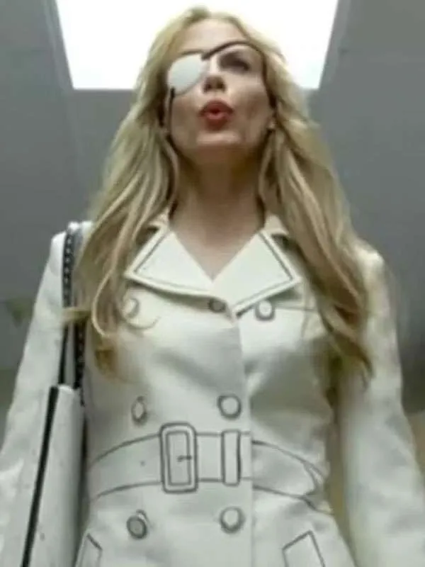 Daryl Hannah Kill Bill Vol. 1 Elle Driver White Cotton Coat