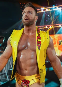 LA Knight WWE Money In The Bank 2026 Yellow Vest