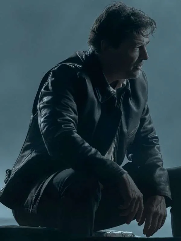 Kyle Chandler TV Series Lanterns 2026 Hal Jordan Brown Leather Jacket