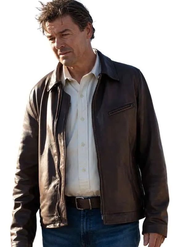 TV Series Lanterns 2026 Hal Jordan Brown Leather Jacket