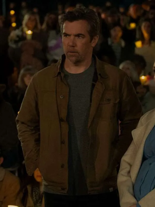 TV Series Last Seen 2026 Ian Ridley Brown Cotton Jacket