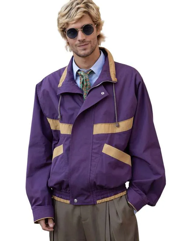 Paris Fashion Week 2026 Lorenzo Zurzolo Purple Zip-Up Jacket