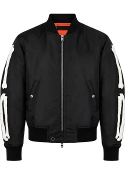 Men’s Bones Black Bomber Jacket