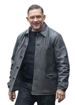 Mobland S02 Tom Hardy Black Leather Jacket
