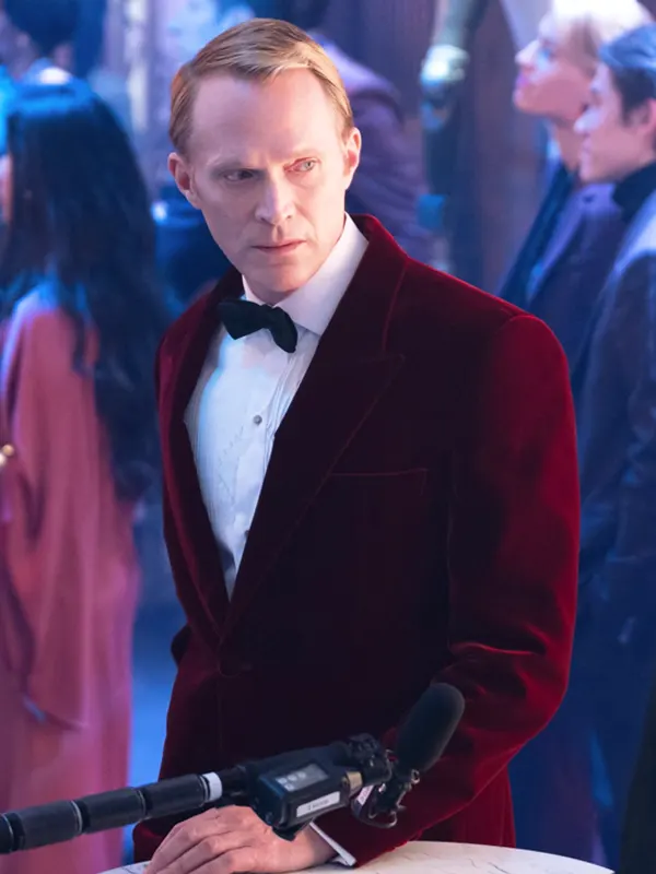 VisionQuest 2026 Paul Bettany Red Velvet Blazer