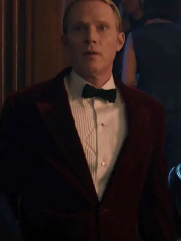 Paul Bettany VisionQuest 2026 Red Velvet Blazer