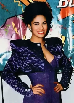 Selena Quintanilla Purple Quilted Jacket