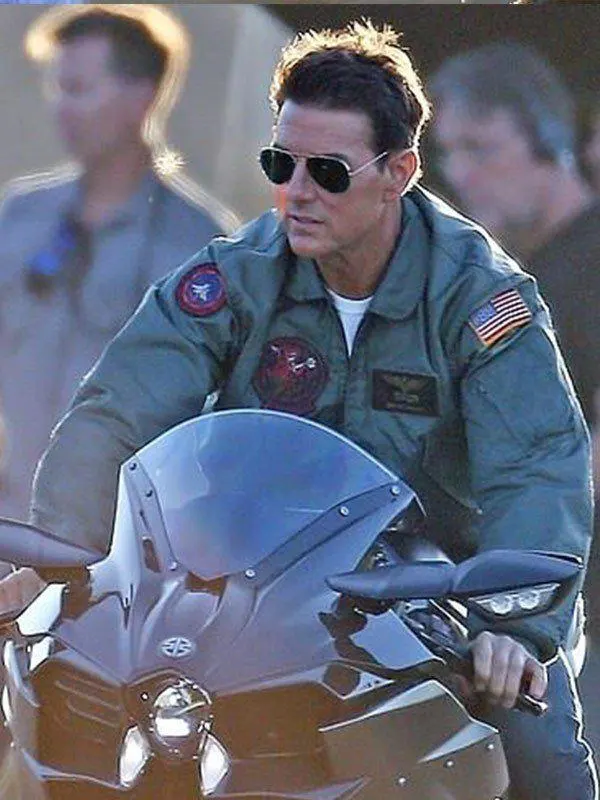 Tom Cruise Top Gun Maverick Green Jacket