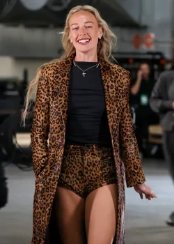 Sophie Cunningham 2026 Leopard Print Coat