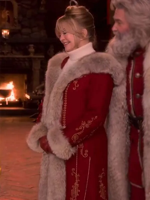 Goldie Hawn The Christmas Chronicles Mrs. Claus Red Coat