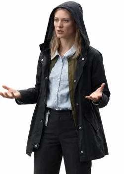 The Cycle 2026 Deborah Ann Woll Black Hooded Jacket