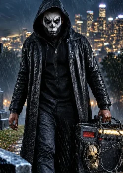 The Grim Rapper 2026 Lamarr Mattison Leather Coat
