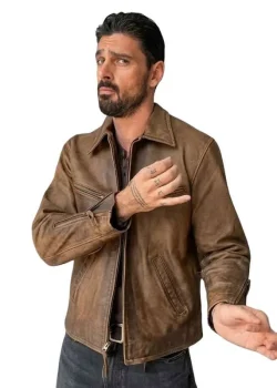 The Housemaid’s Secret 2027 Michele Morrone Brown Leather Jacket