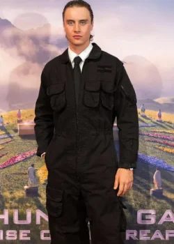 The Hunger Games 2026 Joseph Zada Black Jumpsuit