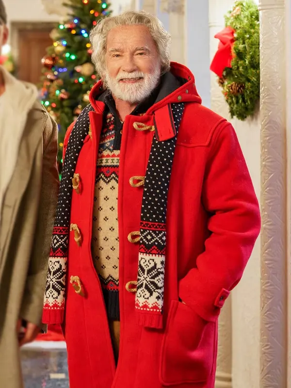 The Man with the Bag Arnold Schwarzenegger Red Coat