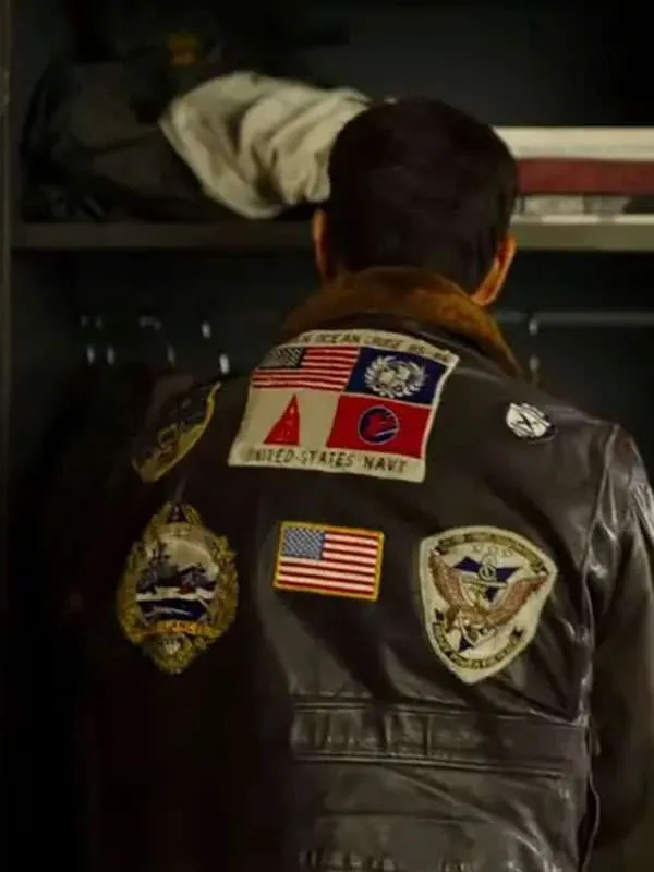 Top Gun G-1 Flight Aviator Bomber Brown Leather Jacket