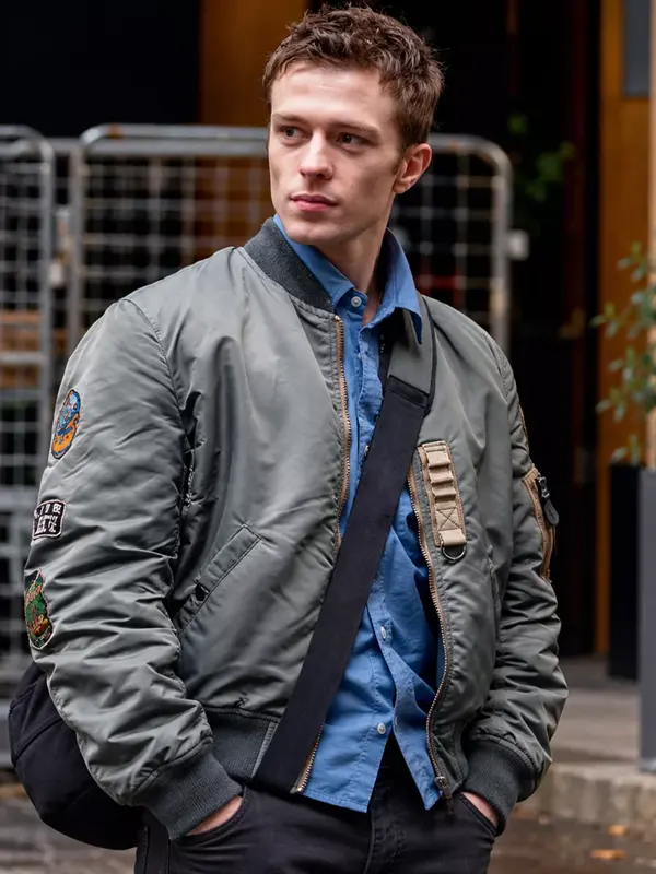 Ruaridh Mollica VisionQuest 2026 Tommy Maximoff Grey Bomber Jacket