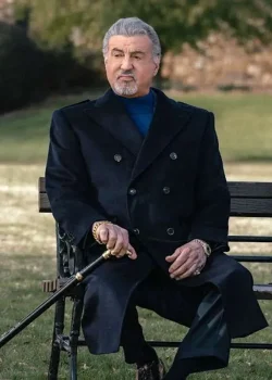 Tulsa King S04 Sylvester Stallone Black Coat