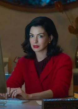 Verity 2026 Anne Hathaway Red Cardigan