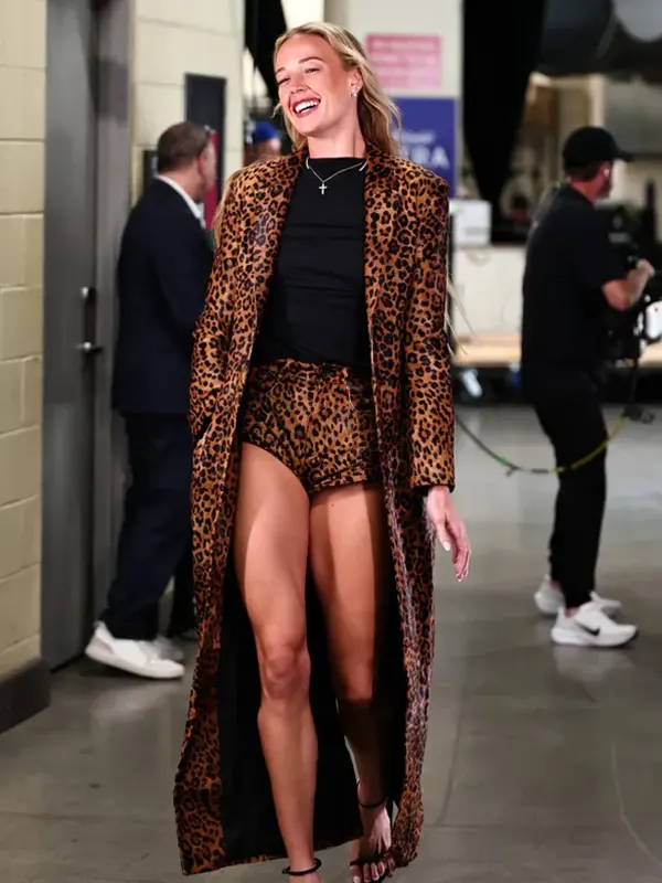 Sophie Cunningham 2026 Leopard Print Coat